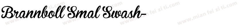 Brannboll Smal Swash字体转换